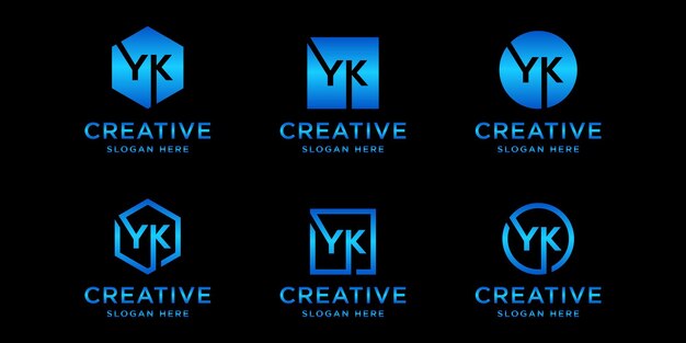 Vector logotipo de yk