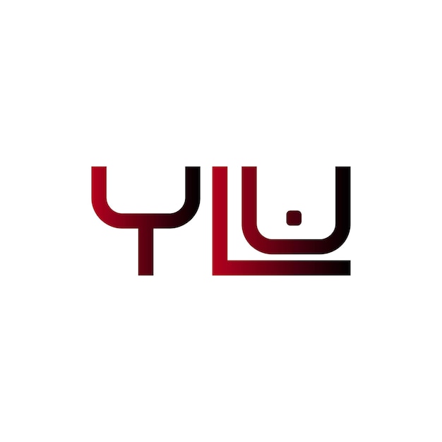 El logotipo de YLU es una tipografía abstracta, un diseño vectorial moderno y mínimo.