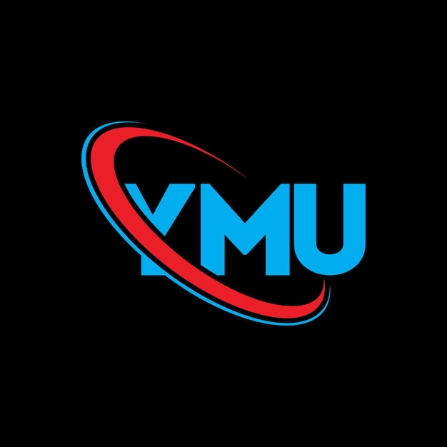 El logotipo de YMU, la letra YMU y las iniciales YMU están vinculados con un círculo y una mayúscula, el logotipo YMU es una tipografía para negocios tecnológicos y marcas inmobiliarias.