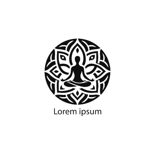 un logotipo de yoga para la banda