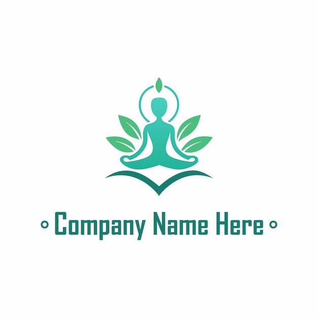 Logotipo de yoga y bienestar