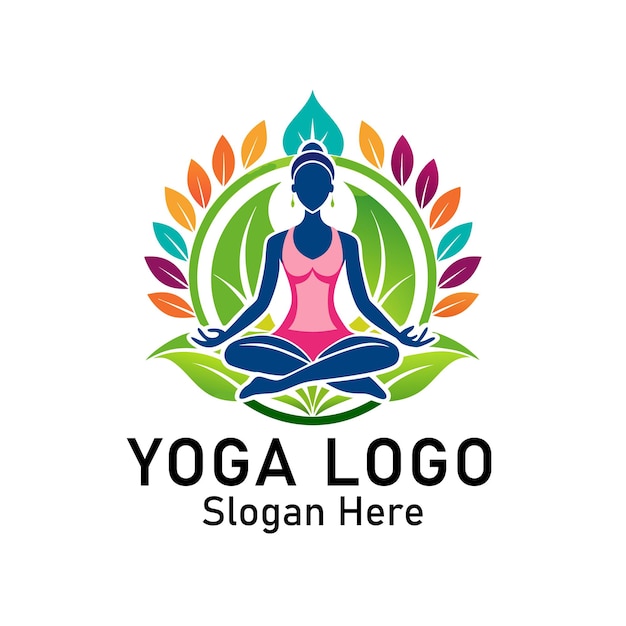 logotipo de yoga en fondo blanco