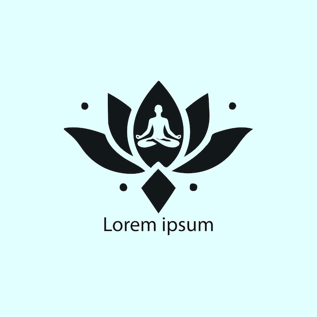 logotipo de yoga en fondo blanco