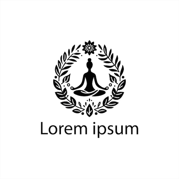 logotipo de yoga para la marca