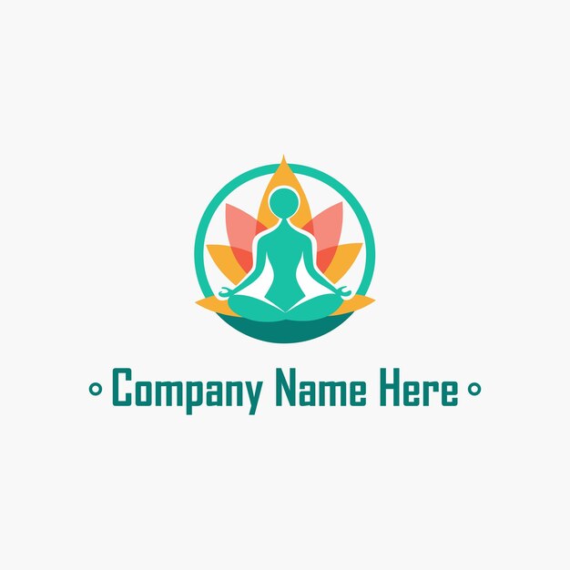 Logotipo de yoga y meditación