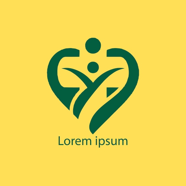 un logotipo de yoga sobre fondo blanco
