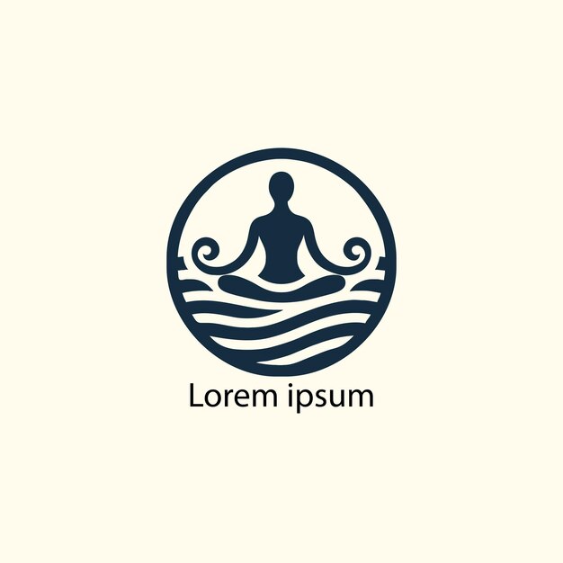 Vector un logotipo de yoga