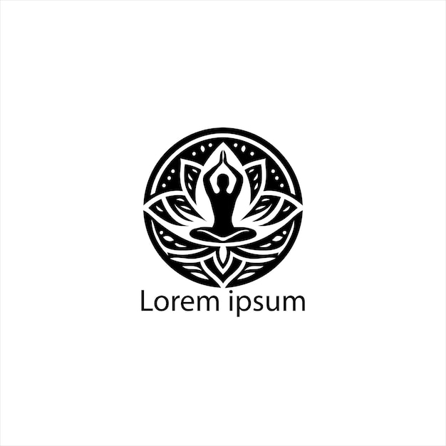 El logotipo de yoga