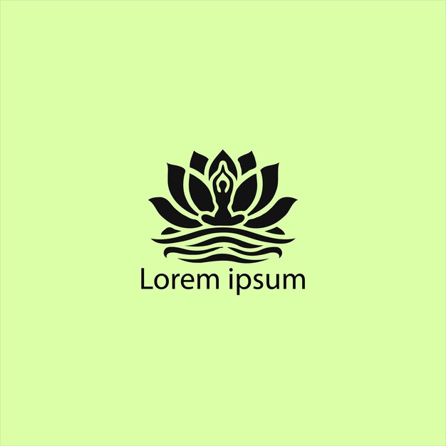 El logotipo de yoga