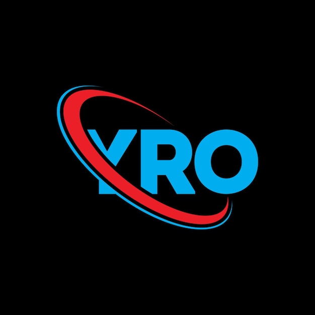 Logotipo de YRO: diseño de logotipo de letra YRO: iniciales YRO: logotipo vinculado con círculo y monograma en mayúsculas YRO: tipografía para negocios tecnológicos y marca inmobiliaria