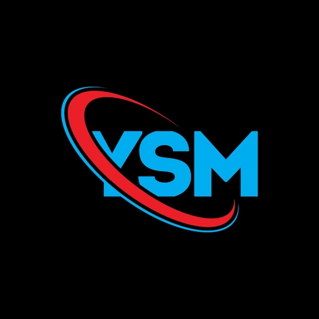 Logotipo de YSM YSM letra YSM letra diseño de logotipo Iniciales YSM logotipo vinculado con círculo y mayúscula monograma logotipo YSM tipografía para negocios de tecnología y marca inmobiliaria