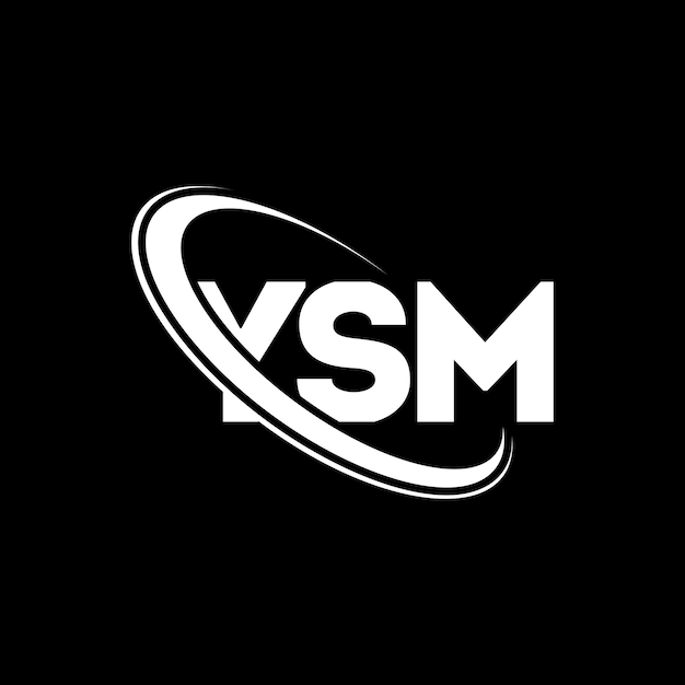 Logotipo de YSM YSM letra YSM letra diseño de logotipo Iniciales YSM logotipo vinculado con círculo y mayúscula monograma logotipo YSM tipografía para negocios de tecnología y marca inmobiliaria