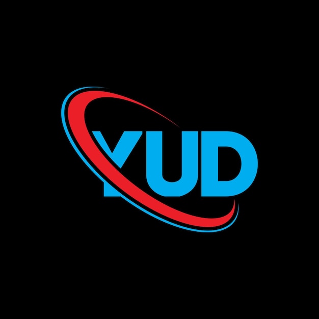 Logotipo YUD YUD letra YUD letra diseño del logotipo Iniciales YUD logotipo vinculado con círculo y mayúscula monograma logotipo YUD tipografía para negocios tecnológicos y marca inmobiliaria