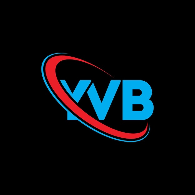 Logotipo YVB YVB letra YVB diseño de logotipo de letra Iniciales Logo YVB vinculado con círculo y mayúscula logotipo monograma YVB tipografía para negocios de tecnología y marca inmobiliaria