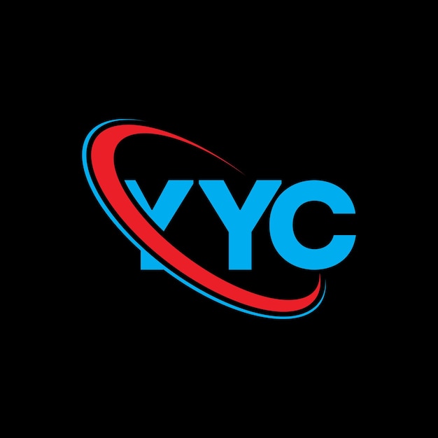 Vector logotipo yyc yyc letra yyc diseño de logotipo de letra iniciales yyc logotipo vinculado con círculo y mayúscula logotipo monograma yyc tipografía para negocios de tecnología y marca inmobiliaria