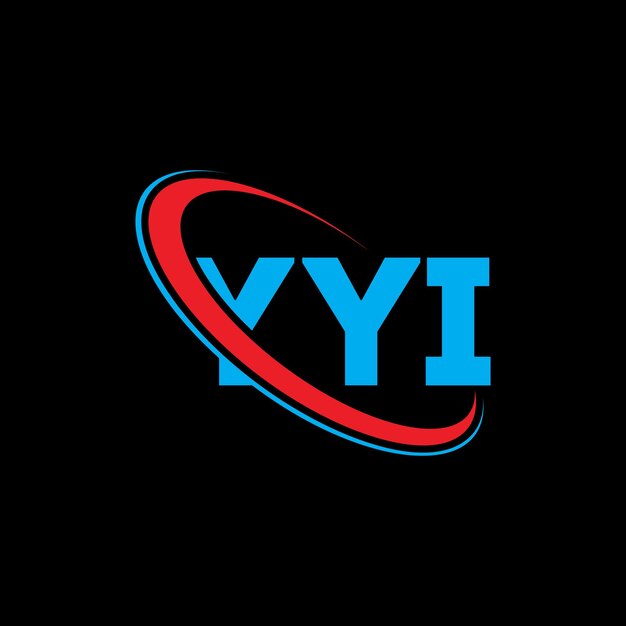 Logotipo YYY letra YYY diseño de logotipo de letra YYI iniciales YYI logotipo vinculado con círculo y mayúscula monograma logotipo YYI tipografía para negocios de tecnología y marca inmobiliaria