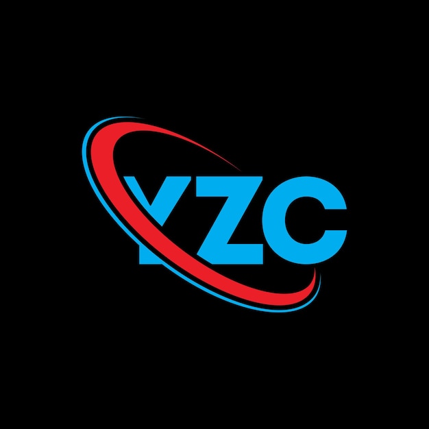 Vector logotipo de yzc yzc letra yzc diseño de logotipo de letra iniciales logotipo yzc vinculado con círculo y mayúscula logotipo de monograma yzc tipografía para negocios tecnológicos y marca inmobiliaria