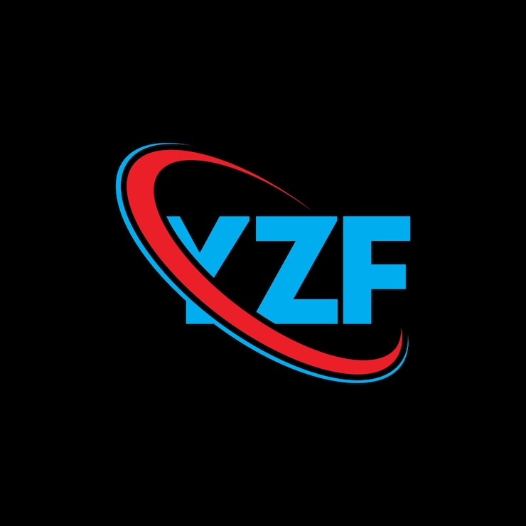 Vector logotipo de yzf yzf letra yzf diseño de logotipo de letra iniciales logotipo yzf vinculado con círculo y mayúscula logotipo de monograma yzf tipografía para negocios tecnológicos y marca inmobiliaria