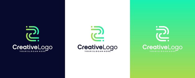Logotipo Z moderno en diseño de monograma para tecnología empresarial