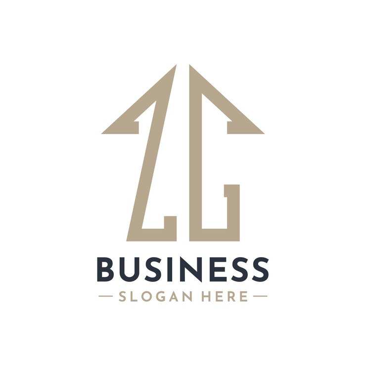Vector el logotipo de zc house para el negocio inmobiliario zc property management diseño de logotipo de iniciales modernas aa