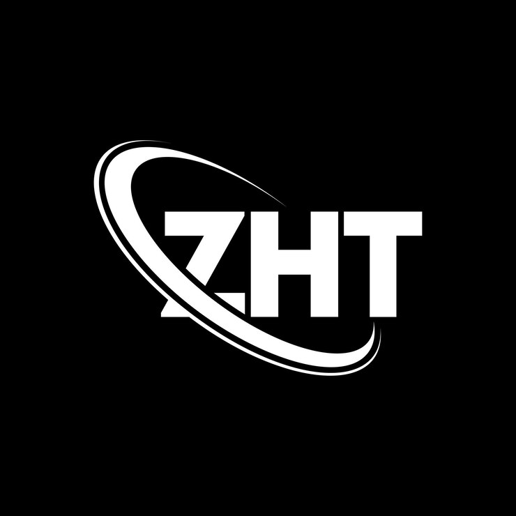Vector logotipo zht zht letra zht letra diseño de logotipo iniciales logotipo de zht vinculado con círculo y mayúscula logotipo de monograma zht tipografía para negocios tecnológicos y marca inmobiliaria