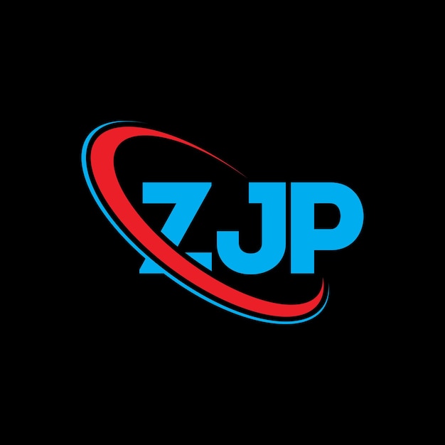 Vector logotipo zjp zjp letra zjp letra diseño del logotipo iniciales zjp logotipo vinculado con círculo y mayúscula monograma logotipo zjp tipografía para negocios de tecnología y marca inmobiliaria