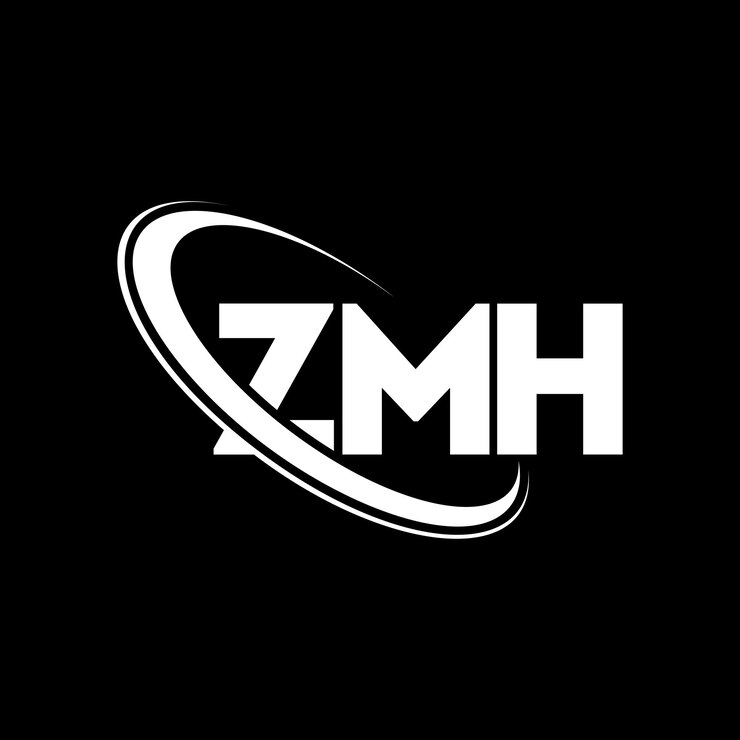 Vector logotipo zmh zmh letra zmh letra diseño del logotipo iniciales zmh logotipo vinculado con círculo y mayúscula monograma logotipo zmh tipografía para negocios tecnológicos y marca inmobiliaria
