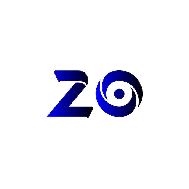 El logotipo de zo moderno