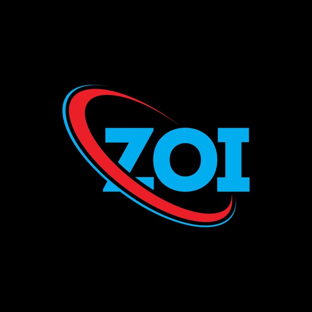Logotipo ZOI ZOI letra ZOI diseño de logotipo de letra Iniciales ZOI logotipo vinculado con círculo y mayúscula monograma logo ZOI tipografía para negocios tecnológicos y marca inmobiliaria