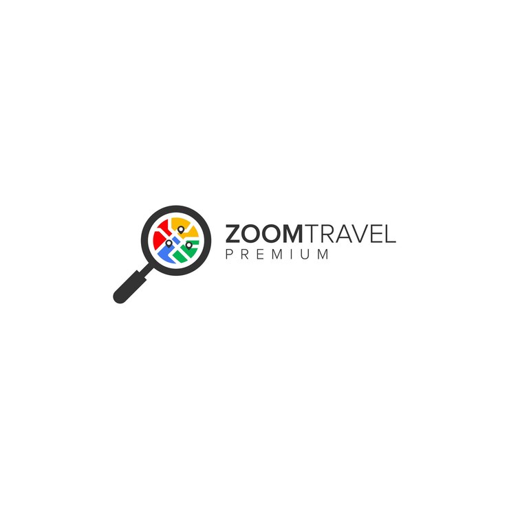 Vector logotipo de zoom travel