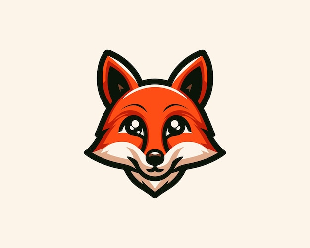 logotipo de zorro de dibujos animados