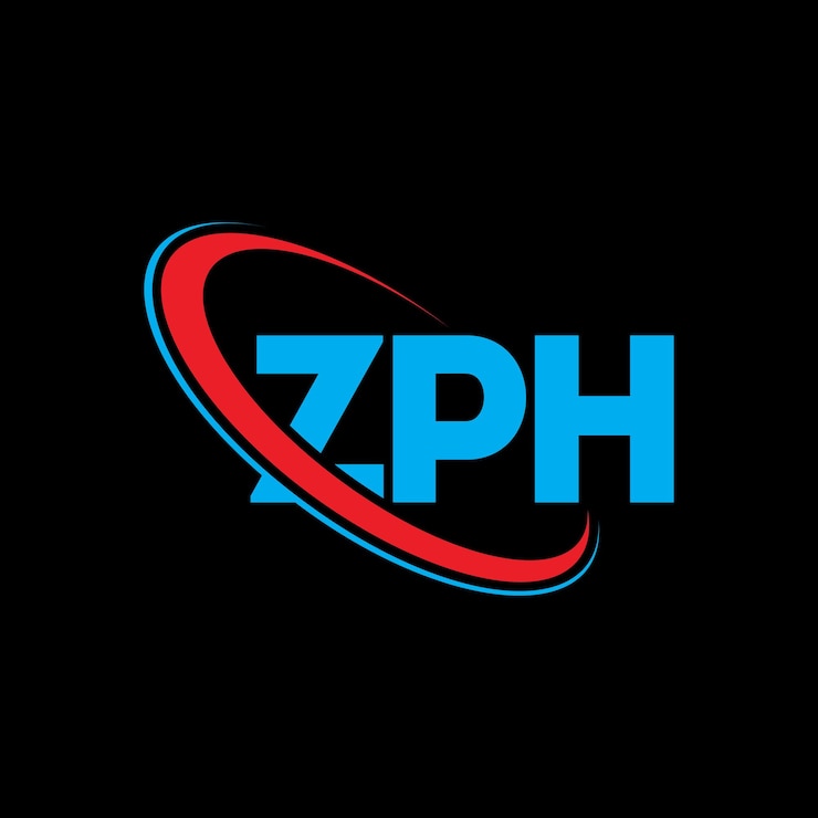 Vector logotipo zph zph letra zph letra diseño de logotipo iniciales logotipo zph vinculado con círculo y mayúscula monograma logotipo zph tipografía para negocios tecnológicos y marca inmobiliaria
