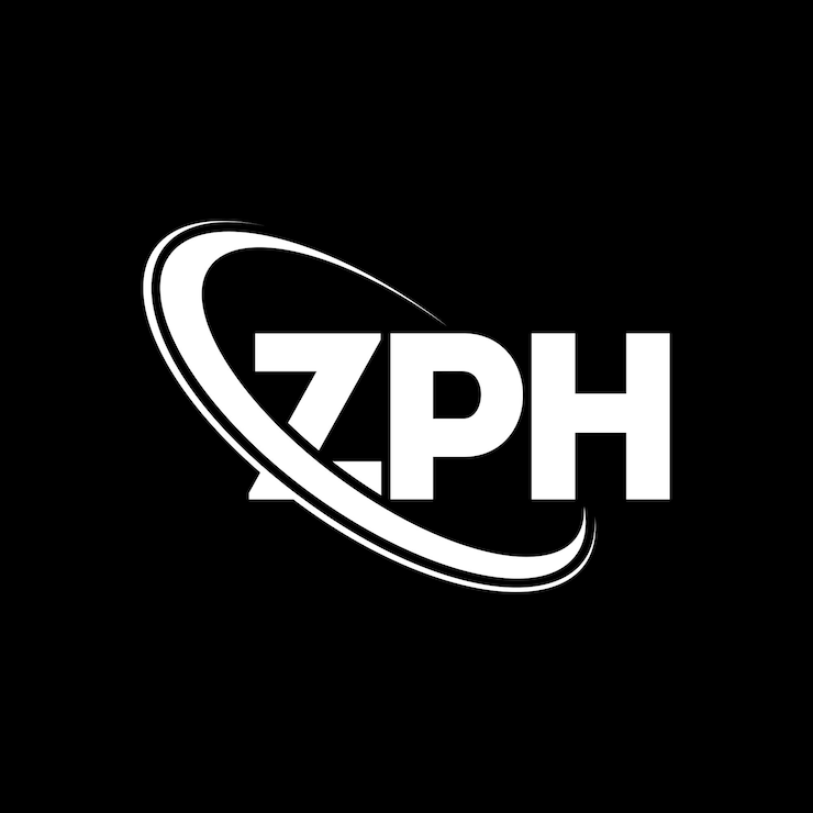 Vector logotipo zph zph letra zph letra diseño del logotipo iniciales zph logotipo vinculado con círculo y mayúscula monograma logotipo zph tipografía para negocios tecnológicos y marca inmobiliaria