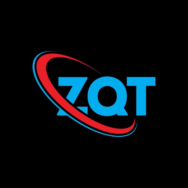 Logotipo de ZQT ZQT letra ZQT diseño de logotipo de letra Iniciales Logotipo ZQT vinculado con círculo y mayúscula Logotipo de monograma ZQT tipografía para negocios tecnológicos y marca inmobiliaria