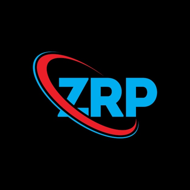 El logotipo ZRP, la letra ZRP, el diseño del logotipo de la carta ZRP, las iniciales ZRP, vinculado con un círculo y un monograma en mayúsculas, el logotipo de ZRP, tipografía para negocios tecnológicos y marca inmobiliaria.