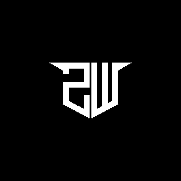 El logotipo de ZW Modern Construction con diseño simétrico