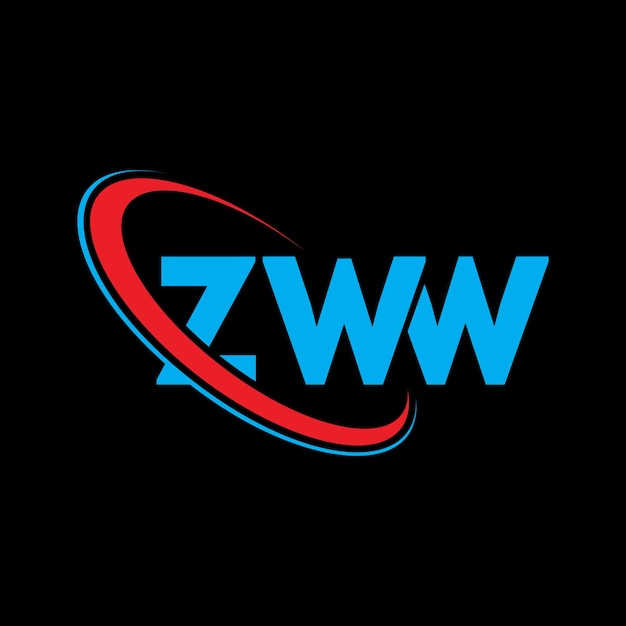 Logotipo ZWW ZWW letra ZWW letra diseño del logotipo Iniciales ZWW logotipo vinculado con círculo y mayúscula monograma logotipo ZWW tipografía para negocios tecnológicos y marca inmobiliaria
