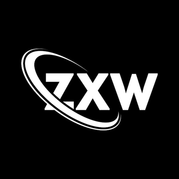 Logotipo ZXW ZXW letra ZXW diseño de logotipo de letra Iniciales ZXW logotipo vinculado con círculo y mayúscula logotipo monograma ZXW tipografía para negocios de tecnología y marca inmobiliaria