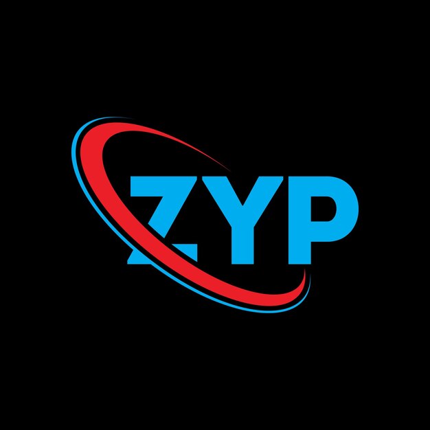 Logotipo ZYP ZYP letra ZYP letra diseño del logotipo Iniciales ZYP logotipo vinculado con círculo y mayúscula monograma logotipo ZYP tipografía para negocios tecnológicos y marca inmobiliaria