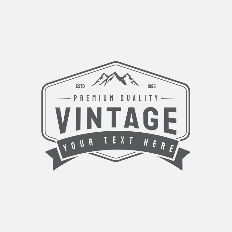 Logotipos de aventuras de montaña vintage y diseño de campamento