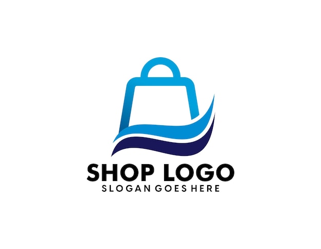 Logotipos de comercio electrónico degradados