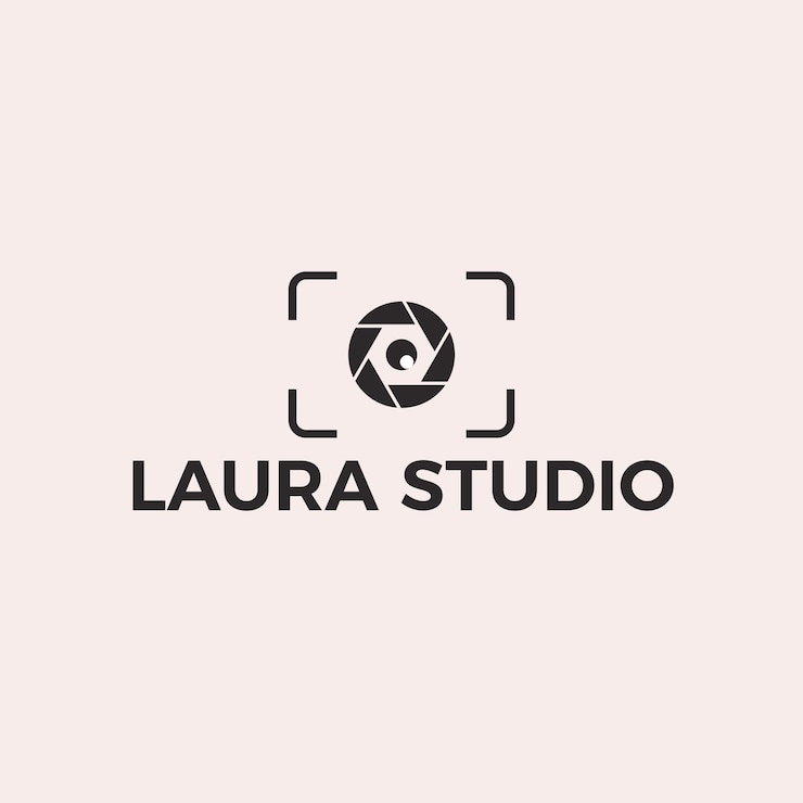 Vector logotipos de conjuntos de exposiciones de fotografía y estudio de cámara