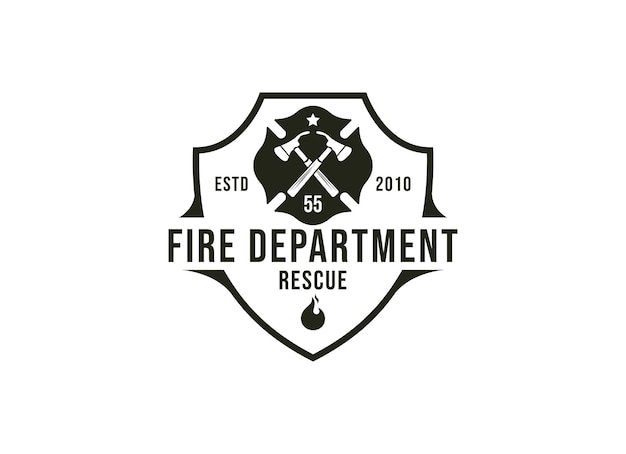 Los logotipos de los departamentos de bomberos, el logotipo de estilo moderno y vintage