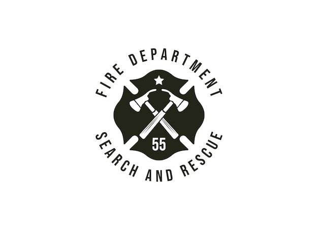 Los logotipos de los departamentos de bomberos, el logotipo de estilo moderno y vintage