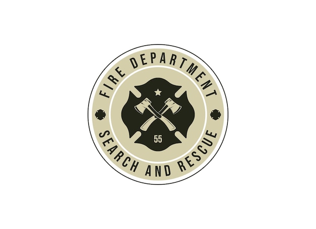Los logotipos de los departamentos de bomberos, el logotipo de estilo moderno y vintage