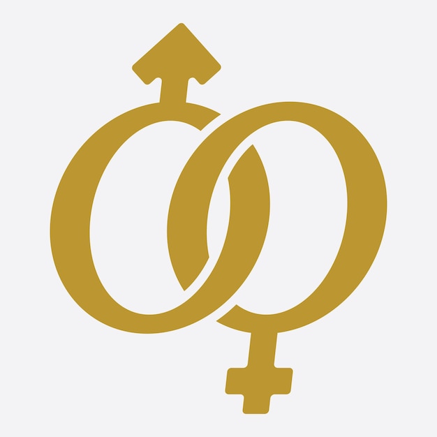 Logotipos de género masculino y femenino.