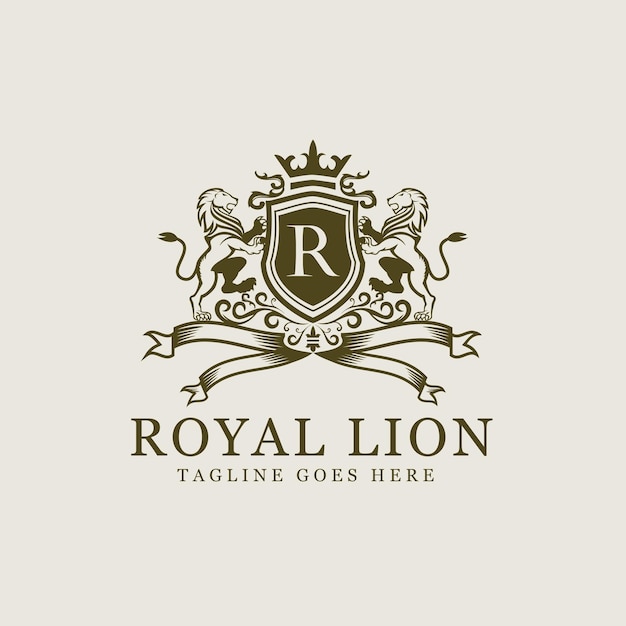 Logotipos heráldicos del león real