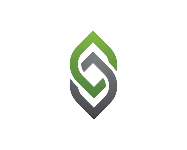 Logotipos de hoja verde ecología naturaleza elemento vector icono
