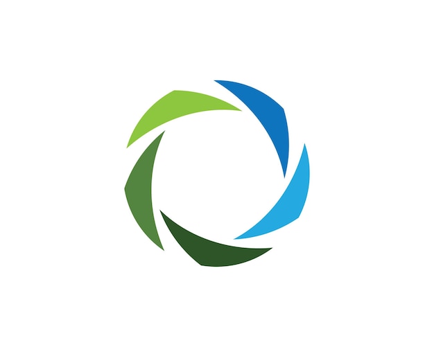 Logotipos de hoja verde ecología naturaleza elemento vector icono