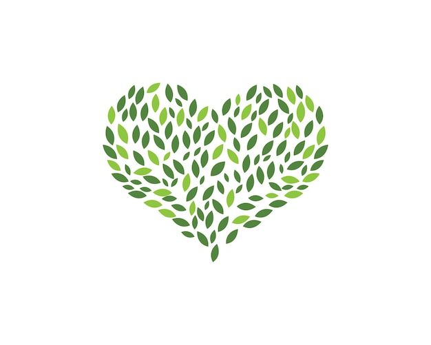 Logotipos de hoja verde ecología naturaleza elemento vector icono